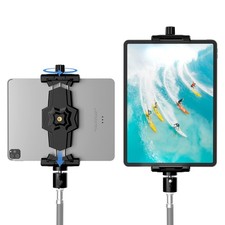 iPad and Phone Tripod Mount Adapter with Ball Head, iPad Holder for Tripod, 3...