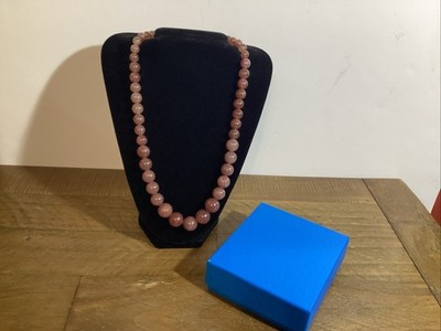 Mine Finds by Jay King DTR 925 Sterling Pink/Brown Graduated Beaded Necklace