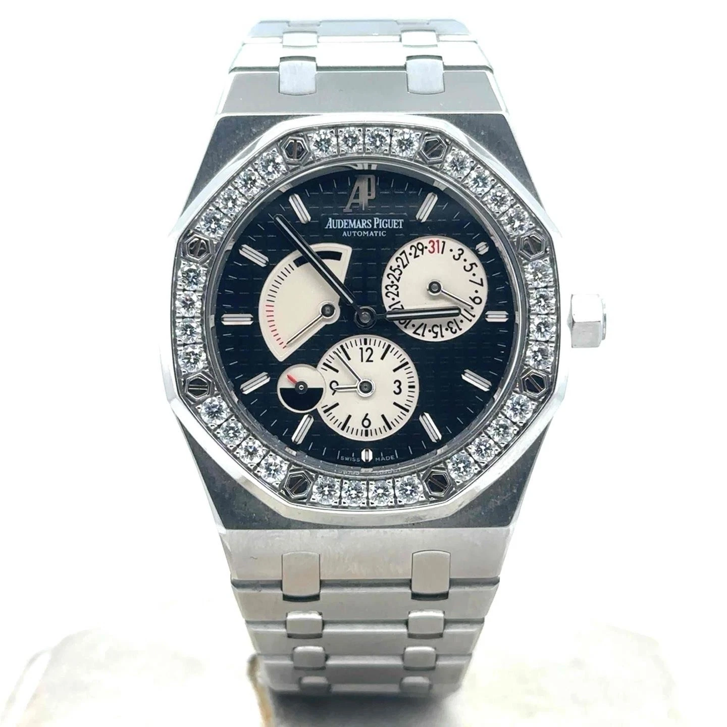 Audemars Piguet — Audemars Piguet Royal Oak Dual Time 39mm Steel DiamondBezel 26125ST.ZZ.D002CR.01