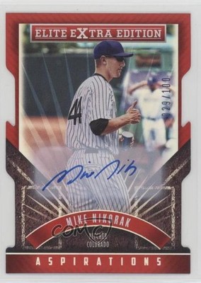 2015 Panini Elite Extra Edition Aspirations 29/100 Mike Nikorak #28 Auto 9pd