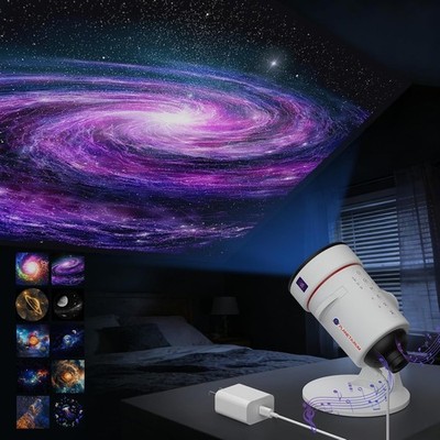 Galaxy Projector & White Noise Machine with 28 Sounds Star Night Light 10 Films