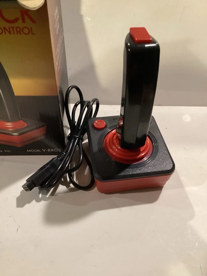 Sistema Atari paddle joy Pro-stick Sure Fire V-8802 BP NOS 1980 controlador de colección Foto 2 de 4