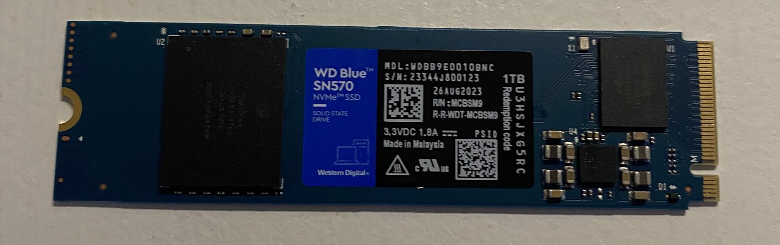 Western Digital SN570 NVMe 1TB SSD
