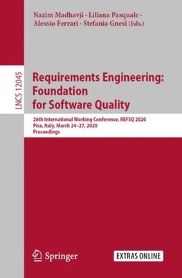 Madhavji - Requirements Engineering  Foundation for Software Quality   - X555z
