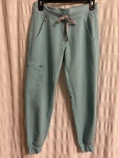 Figs Women  s Zamora Jogger Scrub Pants Size XS/P Light Blue Turquoise W18SW2005P