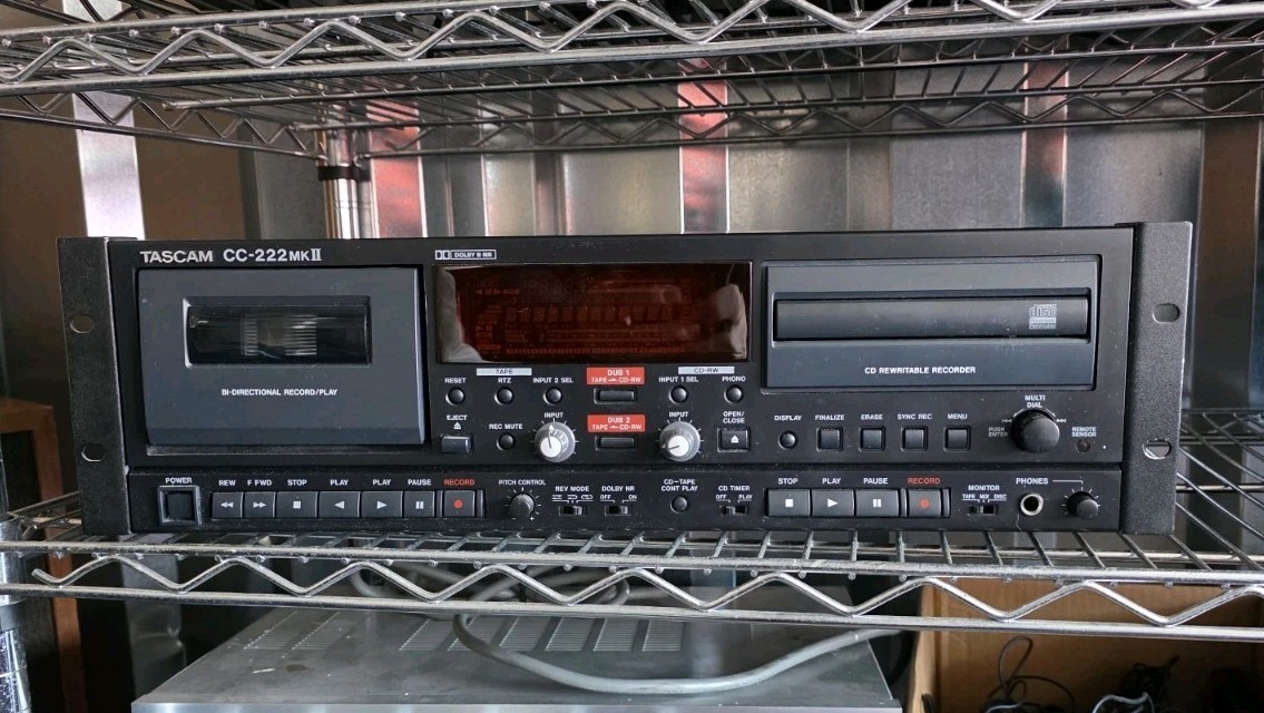 Tascam CC-222 MKII CD Recorder Cassette Deck -Ex Cond -Tested