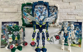 Bionicle Toa Mahri:   8910 , 8914 ,  8915 with Packaging & Manuals. Complete  .