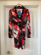 Stunning Vintage BLUMARINE Red Dress IT 40 US S -  Made In Italy