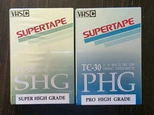 PHG/SHG Supertape TC-30&20 Pro & SUPER HIGH Grade Blank VHS-C *NEW