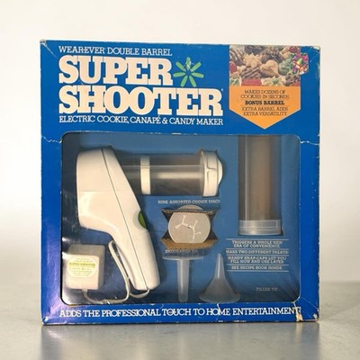 Vintage WearEver Super Shooter Double Barrel NOS Electric Cookie Press 70001B