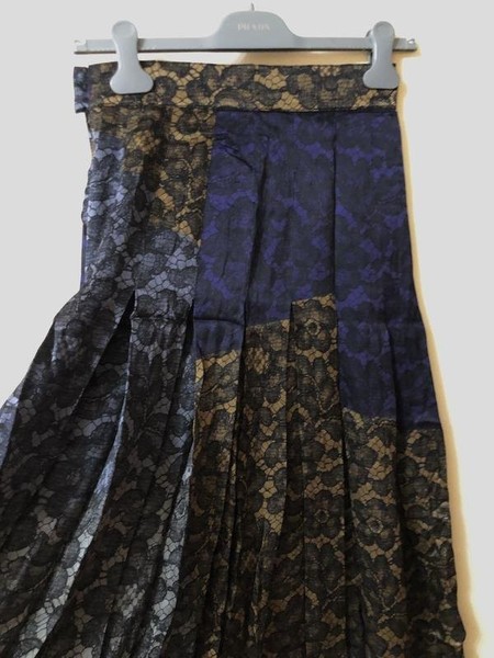 Women Escada Skirt Multicolor Silk 36 / S / 44