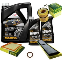 Inspektionspaket 7L Mannol Longlife 5W-30 FüR BMW E93 335I E92 335Xi E82 135I M
