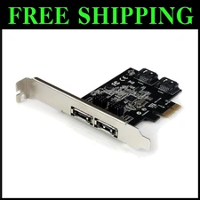 2-Port PCIe SATA III & eSATA Controller Card for Enhanced PC Storage Solutions