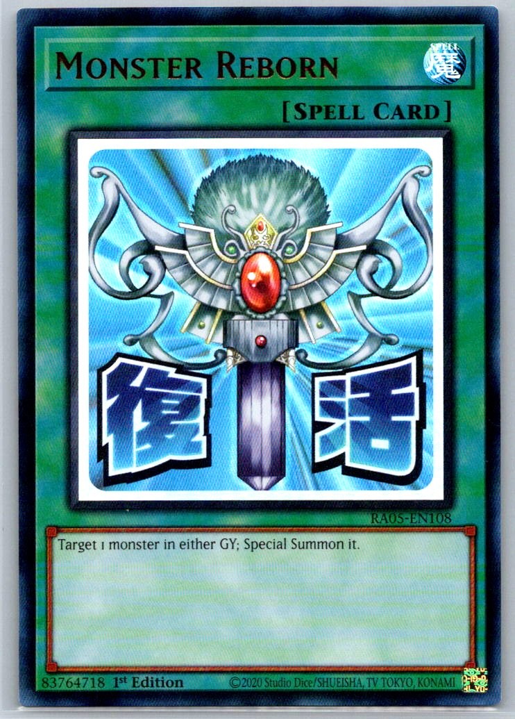 Monster Reborn Ultra Rare 1st Ed Rarity Collection 5 RA05-EN108 NM