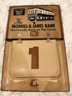 RARE Vintage The Morrill & Janes Bank Metal Calendar Sign - Kansas Gas Oil