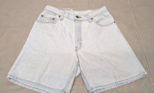 Vintage Levis 550 Relax Fit Dirty White Shorts for Women 80' Vintage Size 11