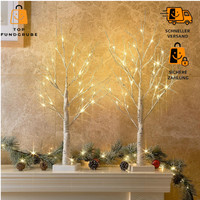 Lichterbaum 2Er Set Dekozweige 24 Leds Warmweiß 60Cm Batteriebetrieb