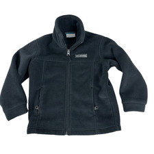 Columbia Girls Black Fleece Full Zip size XXS 4/5