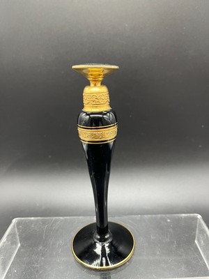 Art Deco DeVilbiss Black & Gold Perfume Dauber Bottle, 1920s