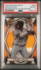 Oscar Colas 2022 Bowman Draft Chrome Orange Invicta /25 #BI-25 PSA 8 SSP
