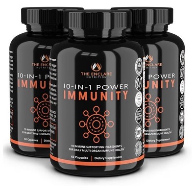 THE ENCLARE NUTRITION 10 in 1 Power Immunity Immune Support Booster 3 Pack