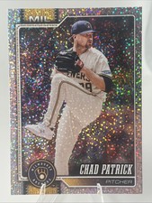 2026 Topps Series 1 Celebration Chad Patrick #217 Confetti Parallel - Brewers