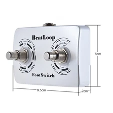 Rowin BeatLoop Dual Footswitch Foot Switch Pedal For Rowin LOOP Effect Pedal