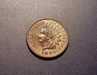 AU 1889 Indian Head Cent