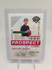 2024 Panini Prospect Edition Baseball Ticket #101 Rintaro Sasaki Stanford