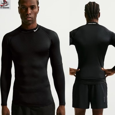 Nike Pro Men's Dri-FIT Fitness Mock-Neck Long-Sleeve Top UK Size L - BNWT