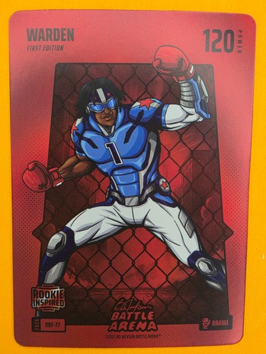 2026 Warden Cam Ward Bo Jackson Battle Arena Red Brawl #RBF-77 RC