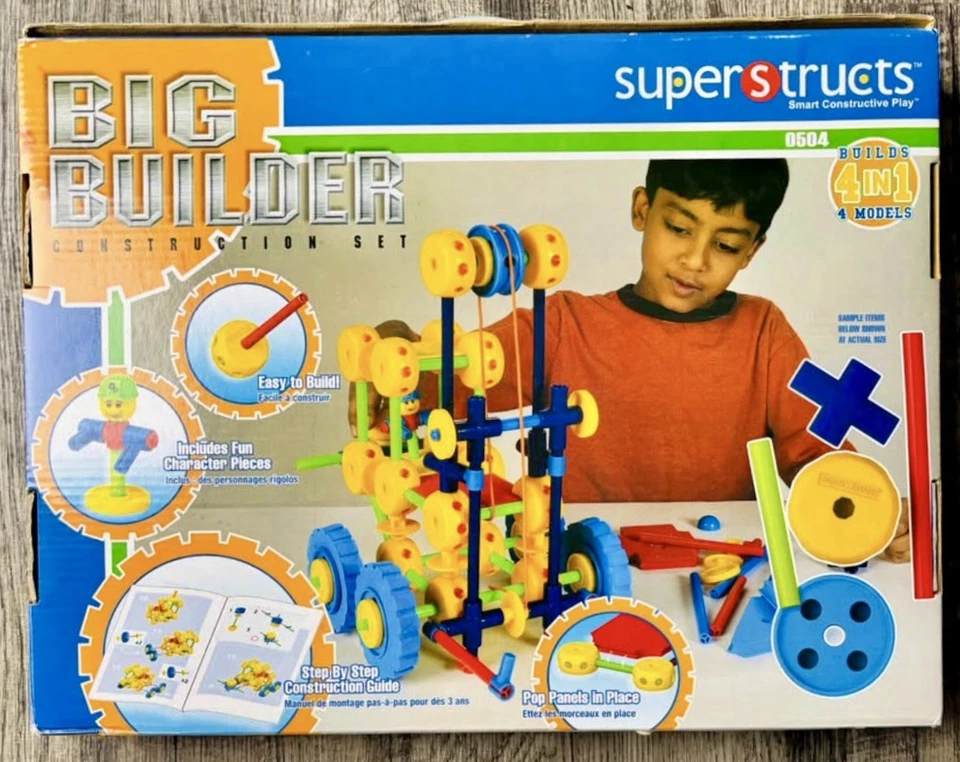 Juego de construcción de juguete Superstructs Big Builder 133 piezas - Fuera de existencia Foto 2 de 4