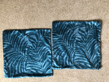 2 x Fundas Cojín Terciopelo Verde 17"