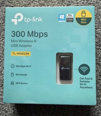 TP Link TL-WN823N Mini USB WiFi Adapter für PC/Laptop 300Mbps Wireless USB NEU