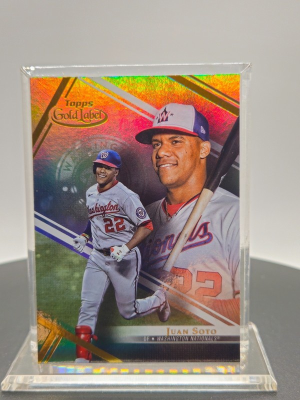 2021 Topps Gold Label Juan Soto #30 Washington Nationals MLB Baseball Card