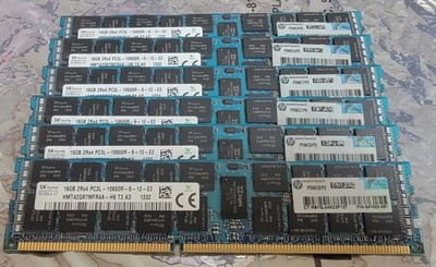 96GB (6x16GB) SK Hynix 2Rx4 PC3L-10600R DDR3-1333MHz ECC REG RAM Memory Lot of