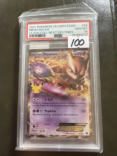 PSA 10 Mewtwo EX 54/99 Celebrations Classic Collection Pokemon 2012