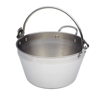 Home Made Stainless Steel Mini Maslin Jam Pan feature Encapsulated Base - Image 1 of 4