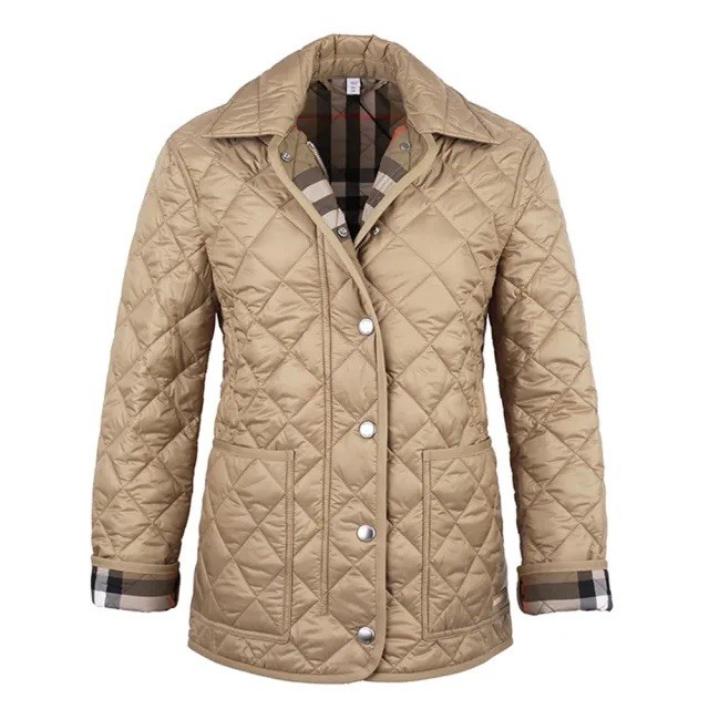 Burberry Dalry women quilted jacket with check detail size M | eBay