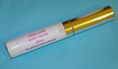 20ml PRO AIDE BODY GLUE GLITTER TATTOO/PROTHESEN/SFX/FESTIVAL GESICHTSKLEBER