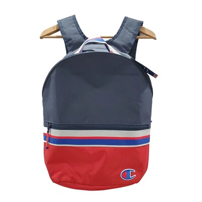 NWT Champion 23L Striped Backpack One Size Navy/Red | eBay display picture 2