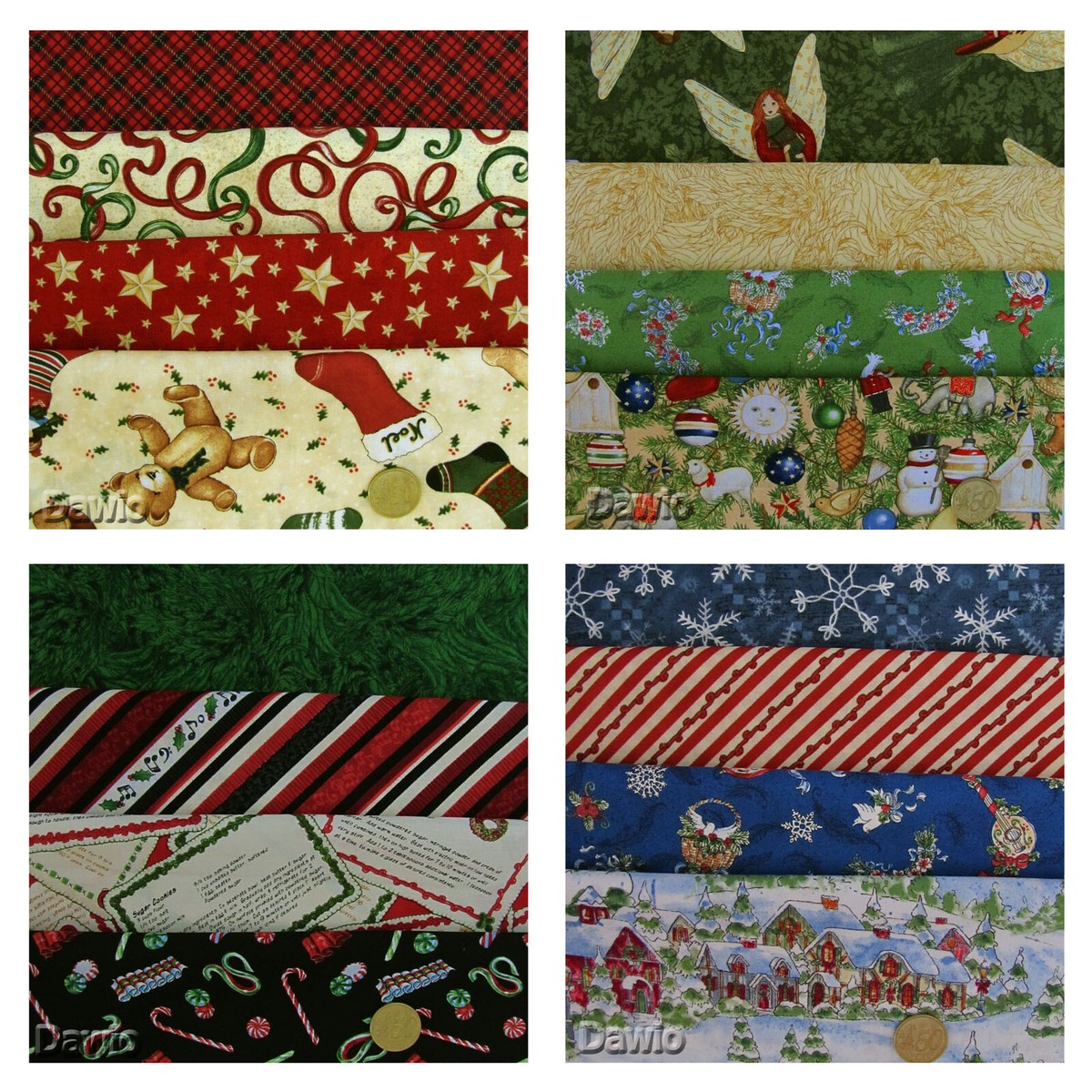 Patchworkstoff Quilt Stoff Weihnachten Stoffpaket Mit Stoffe