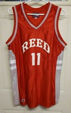 Reed Academy Men's Basketball Sport Jersey Red Sleeveless Athleticwear Tank Top