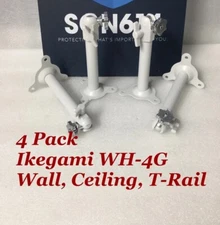 Lot 4 Universal 6” Wall Ceiling T-Rail Heavy Duty Camera Mount Ikegami WH-4G NEW