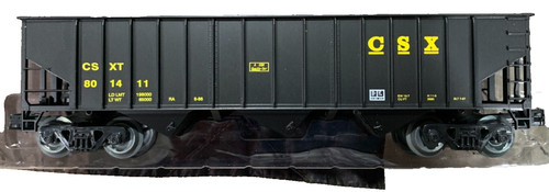 Weaver U2325, escala O, CSX, 70 toneladas 3 bahías carro de carbón acanalado, #801411, 3 rieles, LN | Zustand: New