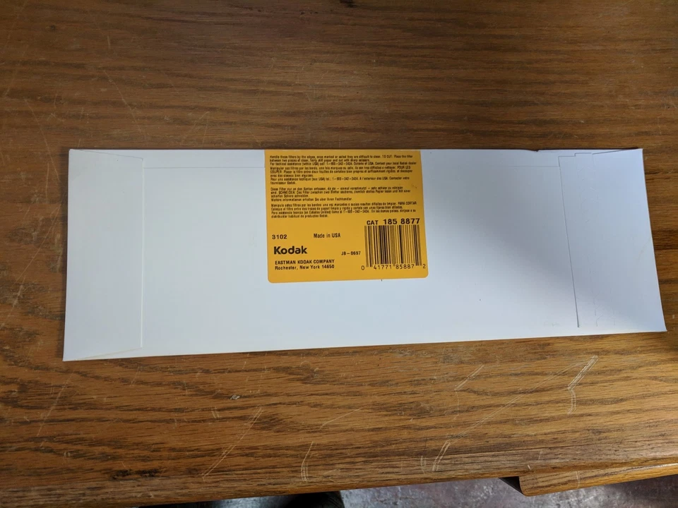 SPECIAL! Kodak Wratten 2 Optical Filters #24 (Red) 100mm x 300mm (4" x 12") - Image 2 of 2