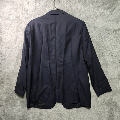Emporio Armani G Line Blazer Mens 54 Navy Blue 100% Wool Designer Suit Jacket - Picture 7 of 10