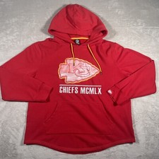 NFL Team Apparel Kansas City Chiefs MCMLX Mens Hoodie Sweatshirt Size Large Red