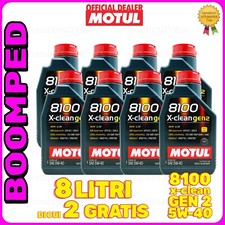 OLIO MOTORE MOTUL 8100 X-CLEAN GEN2 5W40 ACEA C3 100% SINTETICO 8 LITRI 08MO43
