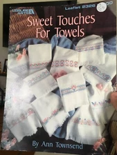 SWEET TOUCHES FOR TOWELS Cross stitch chart leaflet # 2326 guest towels designs 